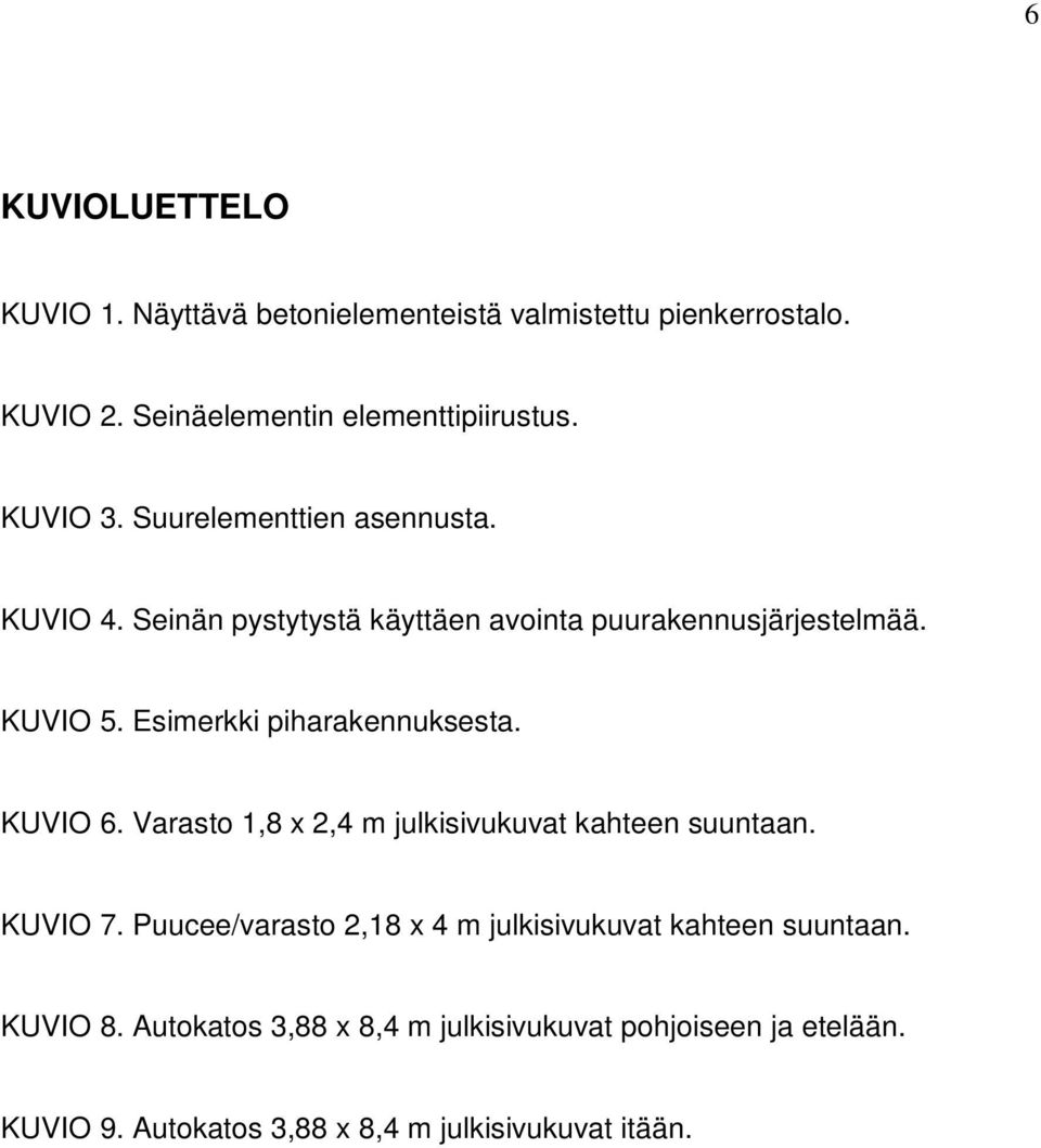 Esimerkki piharakennuksesta. KUVIO 6. Varasto 1,8 x 2,4 m julkisivukuvat kahteen suuntaan. KUVIO 7.