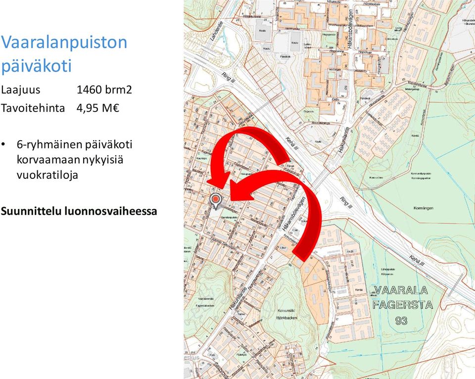 6-ryhmäinen päiväkoti korvaamaan