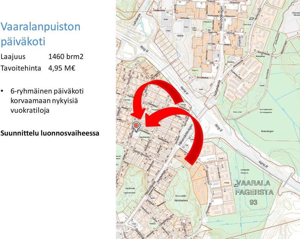 6-ryhmäinen päiväkoti korvaamaan