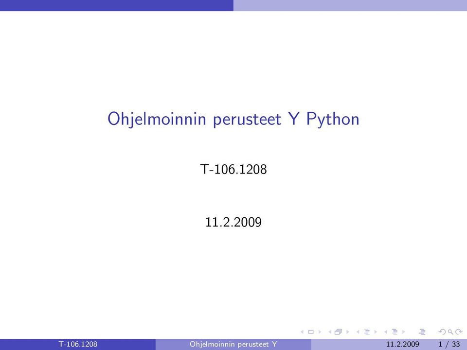 1208  11.2.2009 1 / 33