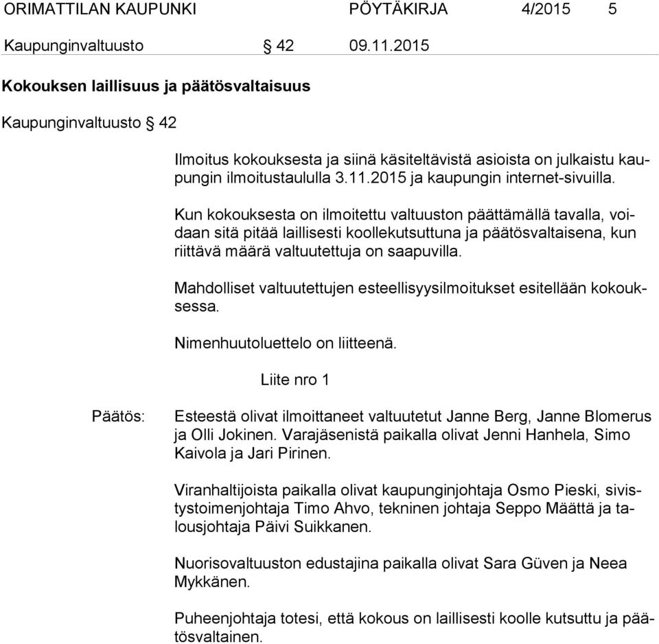 2015 ja kaupungin internet-sivuilla.