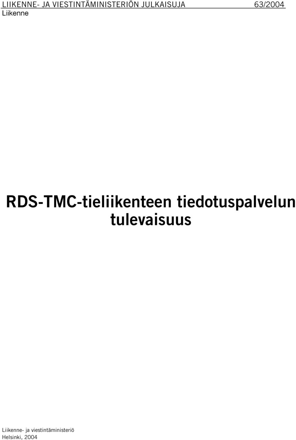 RDS-TMC-tieliikenteen tiedotuspalvelun
