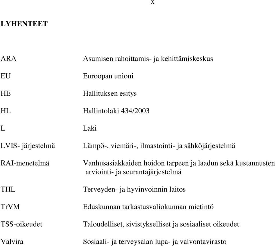 Vanhusasiakkaiden hoidon tarpeen ja laadun sekä kustannusten arviointi- ja seurantajärjestelmä Terveyden- ja hyvinvoinnin laitos