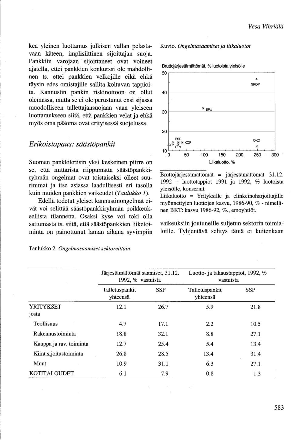 Kannustin pankin riskinottoon on ollut olemassa, mutta se ei ole perustunut ensi sijassa muodolliseen tallettajansuojaan vaan yleiseen luottamukseen siitä, että pankkien velat ja ehkä myös oma pääoma