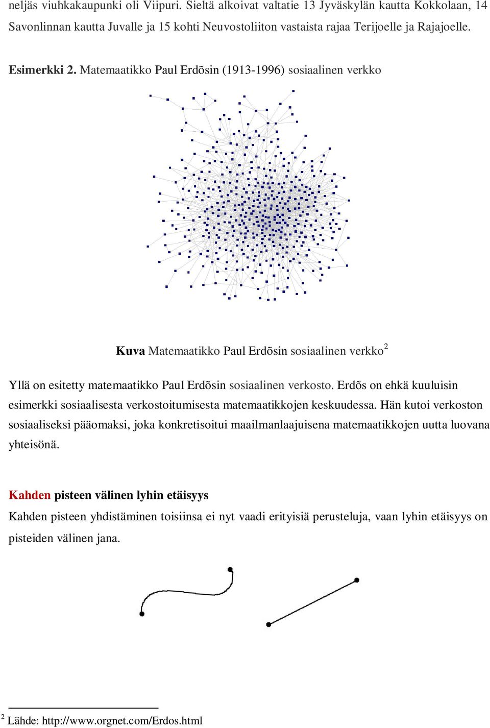 Erdõs on ehkä kuuluisin esimerkki sosiaalisesta verkostoitumisesta matemaatikkojen keskuudessa.