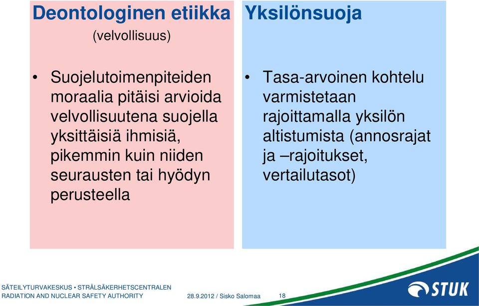 seurausten tai hyödyn perusteella Tasa-arvoinen kohtelu varmistetaan rajoittamalla