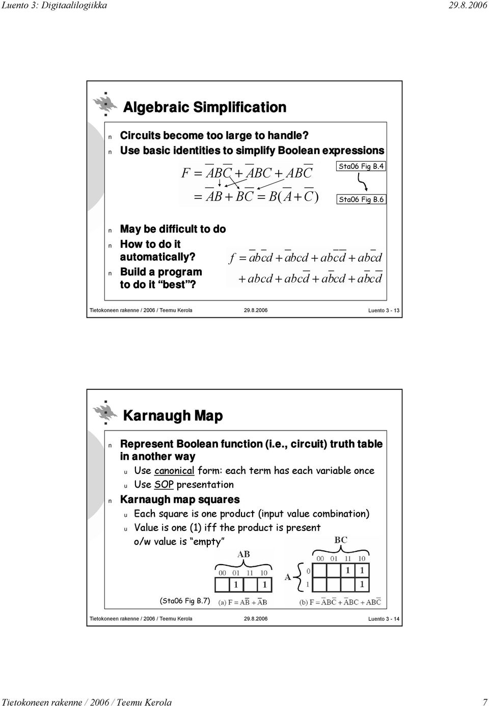 f = abcd + abcd + abcd + abcd + abcd + abcd + abcd + abcd Luen