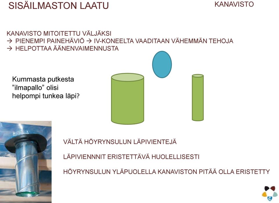 putkesta ilmapallo olisi helpompi tunkea läpi?