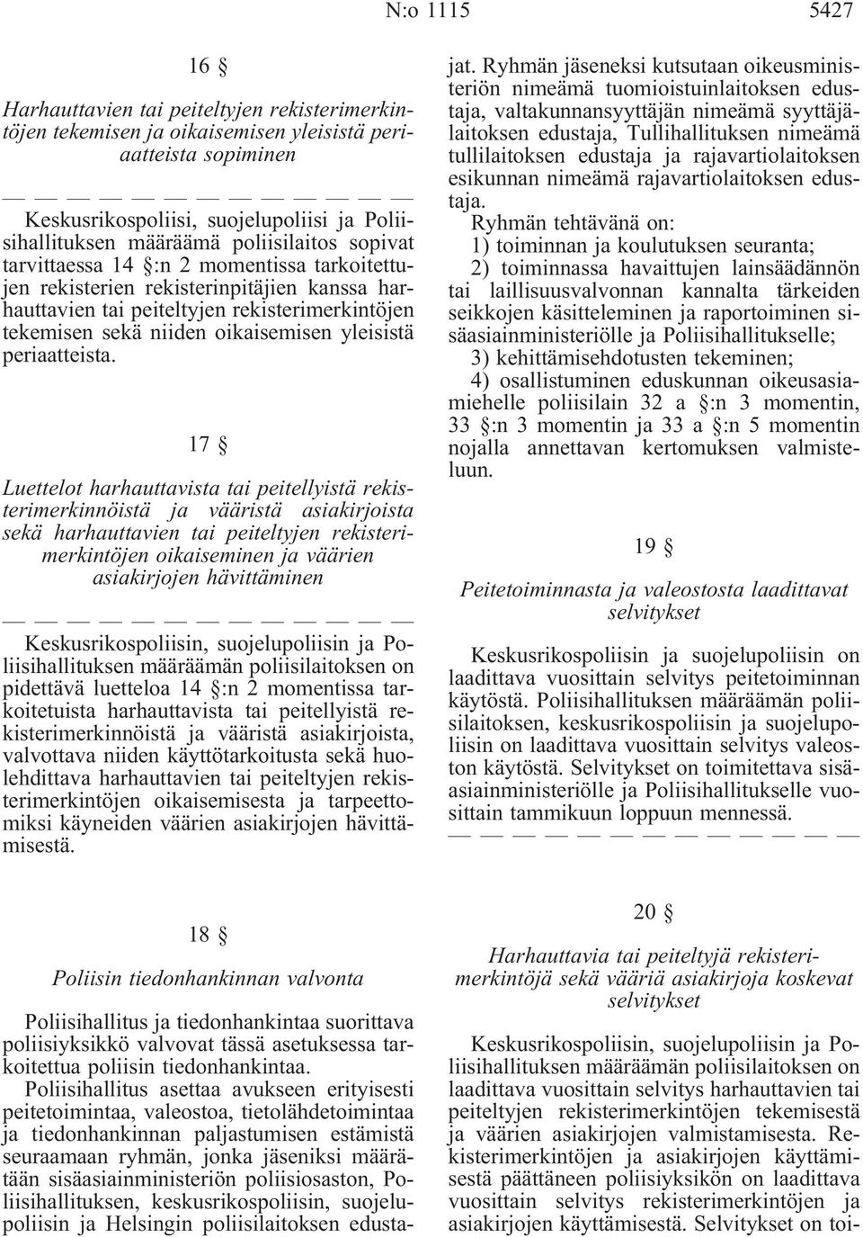 yleisistä periaatteista.