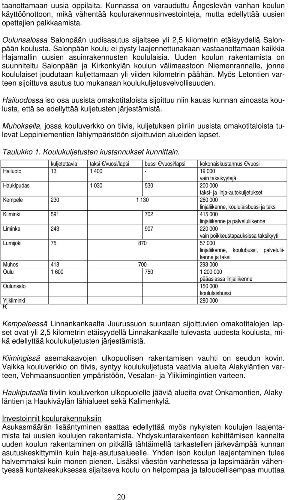 Salonpään koulu ei pysty laajennettunakaan vastaanottamaan kaikkia Hajamallin uusien asuinrakennusten koululaisia.