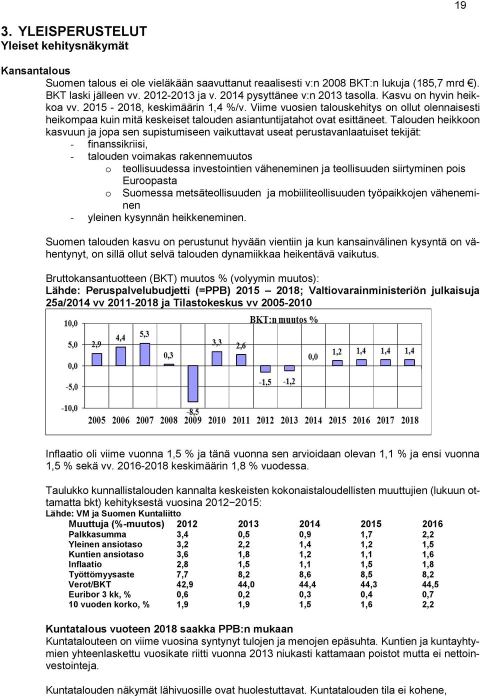 Viime vuosien talouskehitys on ollut olennaisesti heikompaa kuin mitä keskeiset talouden asiantuntijatahot ovat esittäneet.