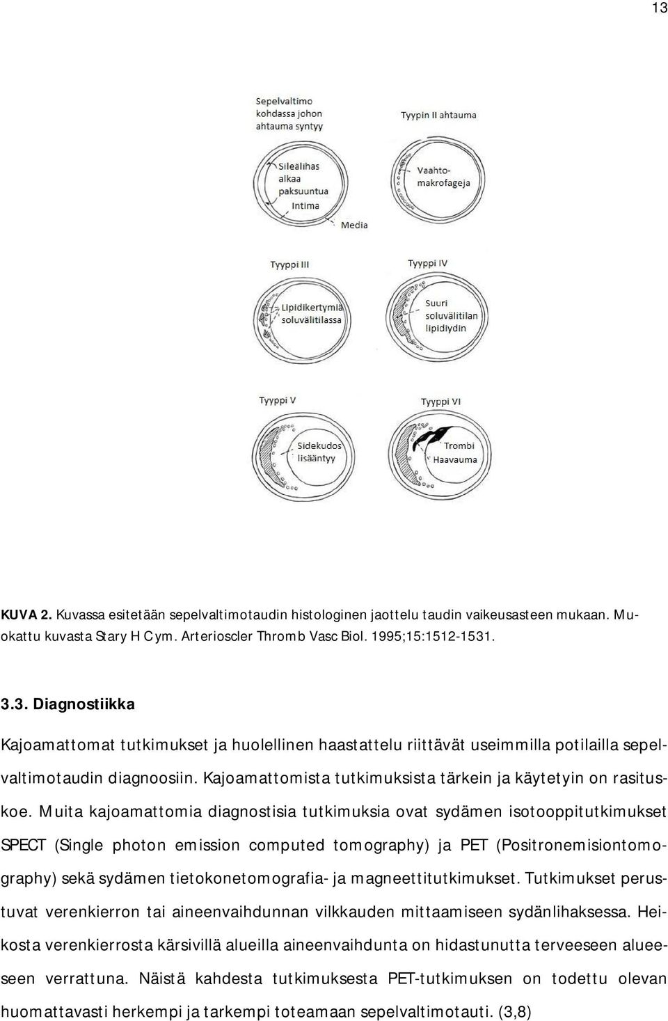 Muita kajoamattomia diagnostisia tutkimuksia ovat sydämen isotooppitutkimukset SPECT (Single photon emission computed tomography) ja PET (Positronemisiontomography) sekä sydämen tietokonetomografia-