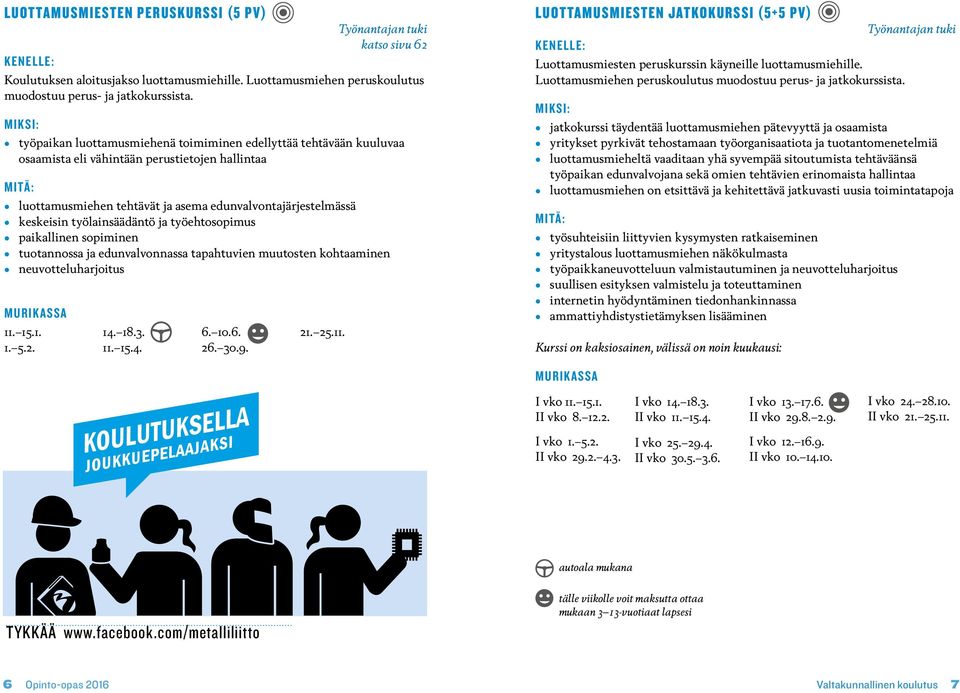 työlainsäädäntö ja työehtosopimus paikallinen sopiminen tuotannossa ja edunvalvonnassa tapahtuvien muutosten kohtaaminen neuvotteluharjoitus 11. 15.1. 1. 5.2. 14. 18.3. 11. 15.4. 6. 10.6. 26. 30.9.