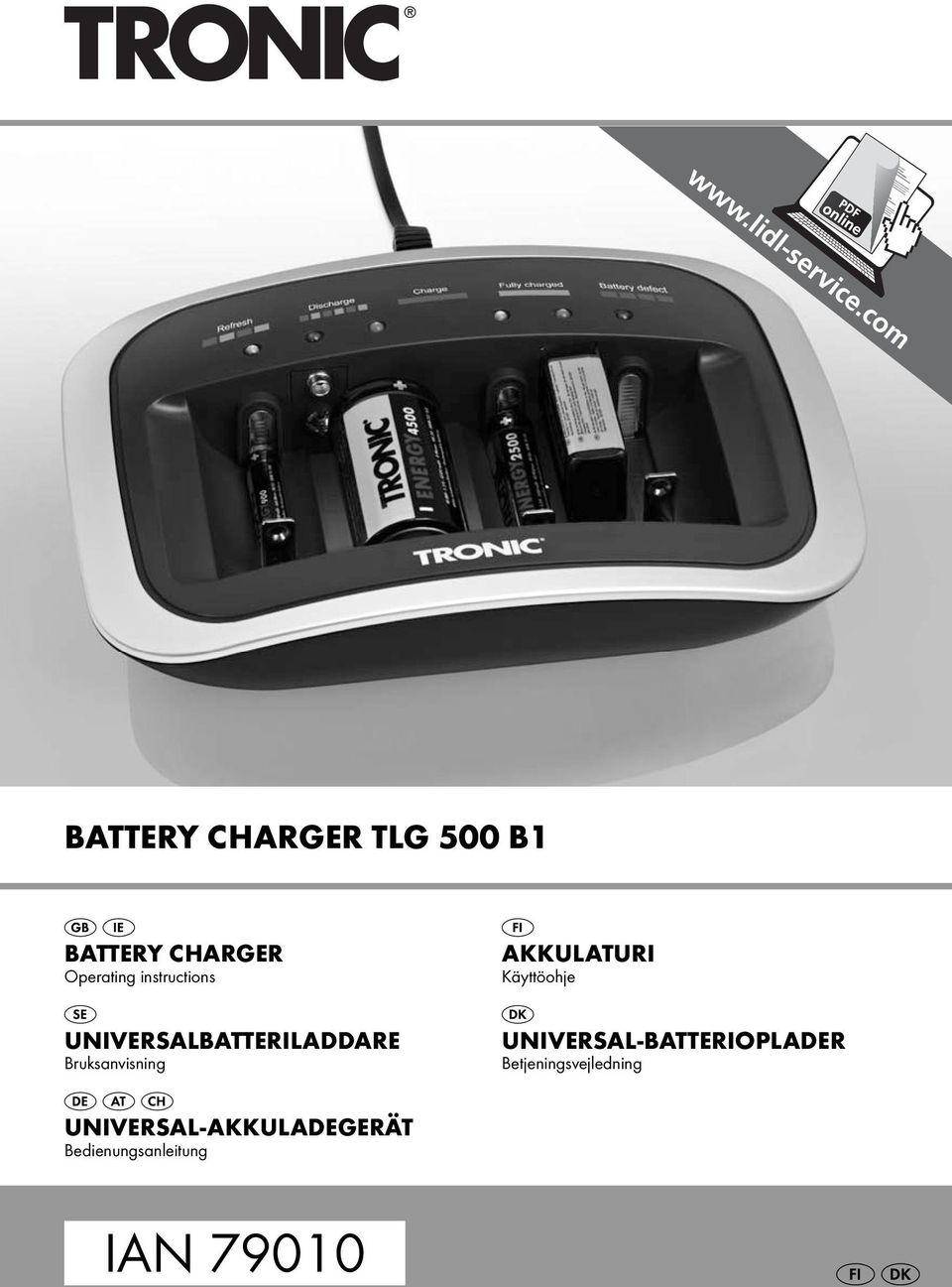 AKKULATURI Käyttöohje UNIVERSAL-BATTERIOPLADER