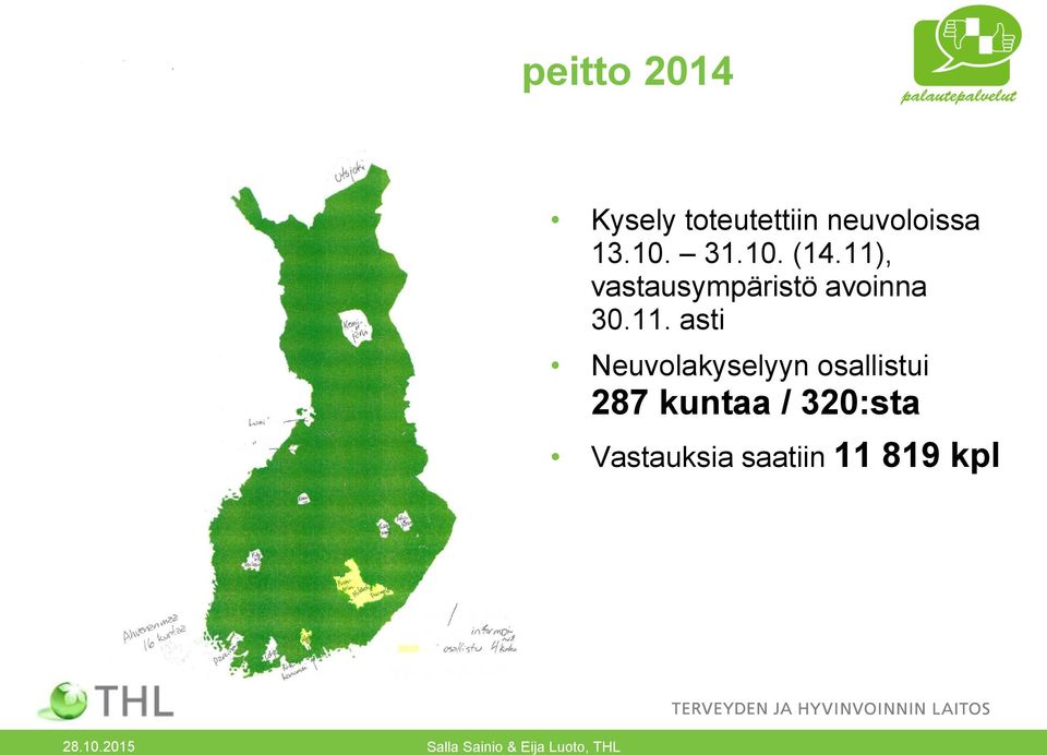 11), vastausympäristö avoinna 30.11. asti