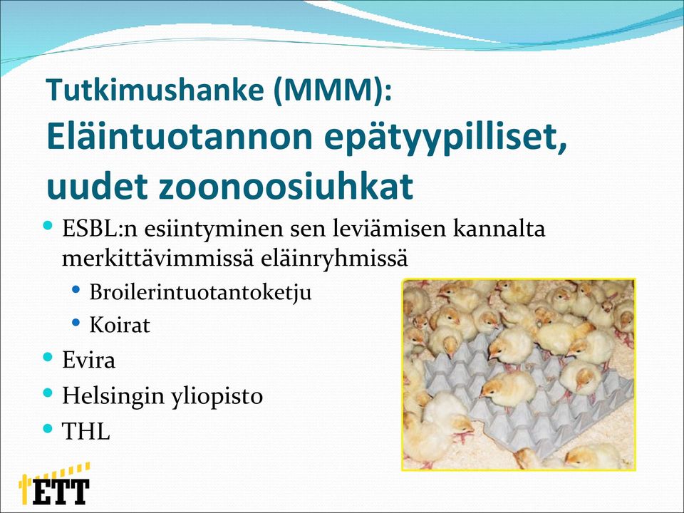leviämisen kannalta merkittävimmissä eläinryhmissä