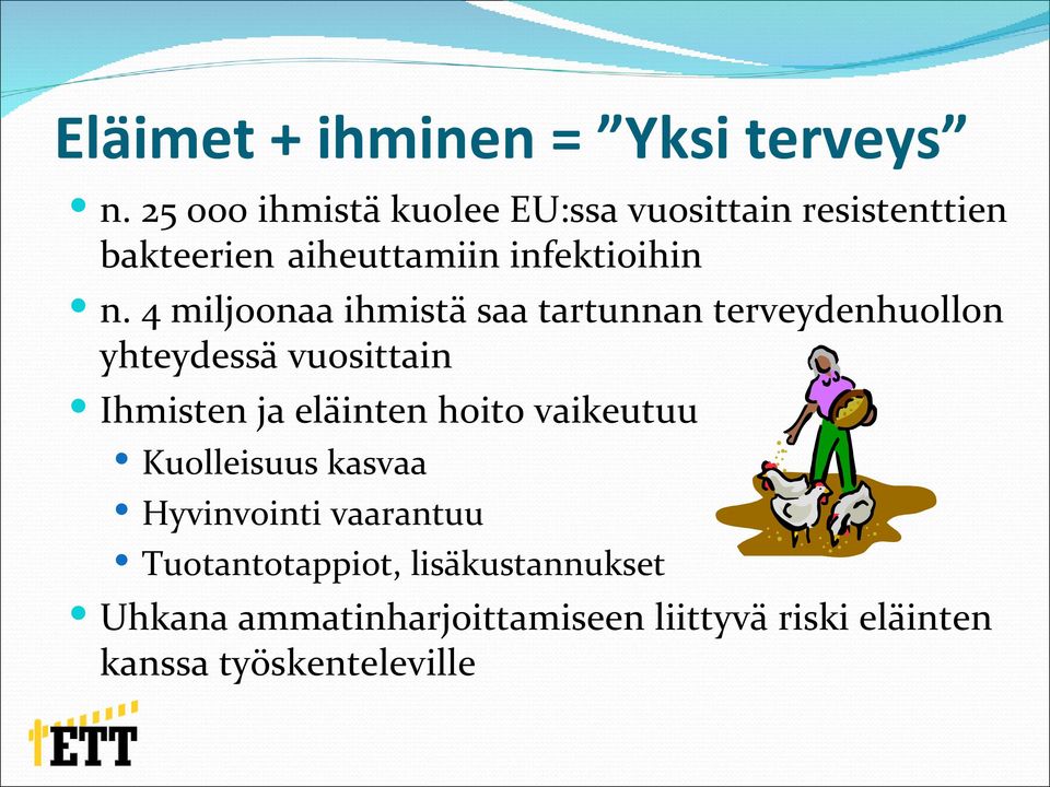 4 miljoonaa ihmistä saa tartunnan terveydenhuollon yhteydessä vuosittain Ihmisten ja eläinten