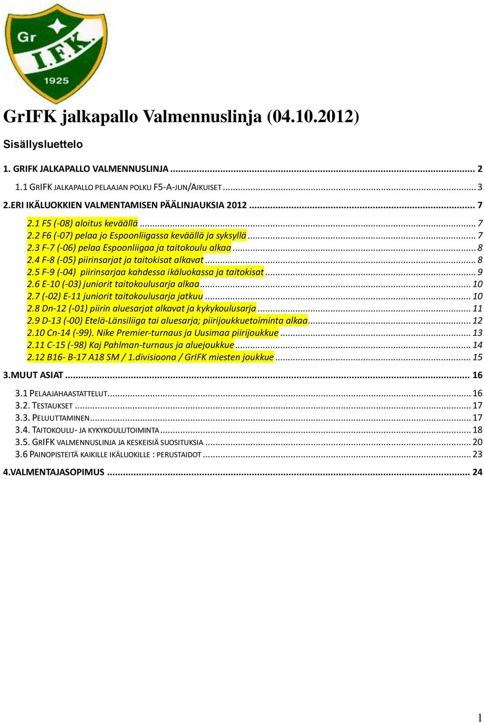 .. 8 2.4 F-8 (-05) piirinsarjat ja taitokisat alkavat... 8 2.5 F-9 (-04) piirinsarjaa kahdessa ikäluokassa ja taitokisat... 9 2.6 E-10 (-03) juniorit taitokoulusarja alkaa... 10 2.