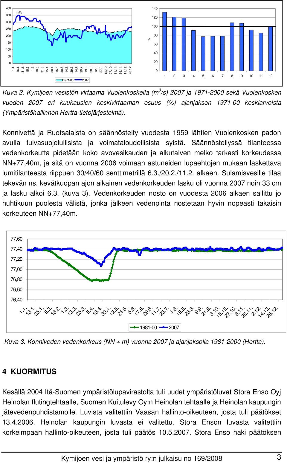 Hertta-tietojärjestelmä). Konnivettä ja Ruotsalaista on säännöstelty vuodesta 1959 lähtien Vuolenkosken padon avulla tulvasuojelullisista ja voimataloudellisista syistä.