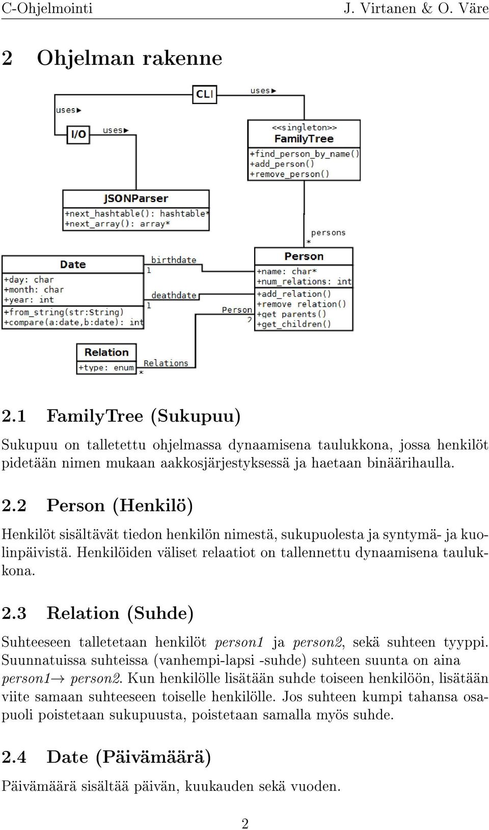 Suunnatuissa suhteissa (vanhempi-lapsi -suhde) suhteen suunta on aina person1 person2. Kun henkilölle lisätään suhde toiseen henkilöön, lisätään viite samaan suhteeseen toiselle henkilölle.