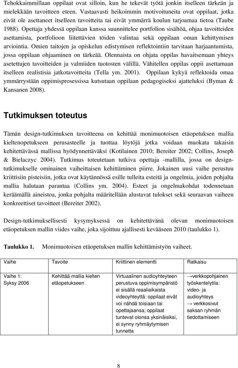 Opettaja yhdessä oppilaan kanssa suunnittelee portfolion sisältöä, ohjaa tavoitteiden asettamista, portfolioon liitettävien töiden valintaa sekä oppilaan oman kehittymisen arviointia.