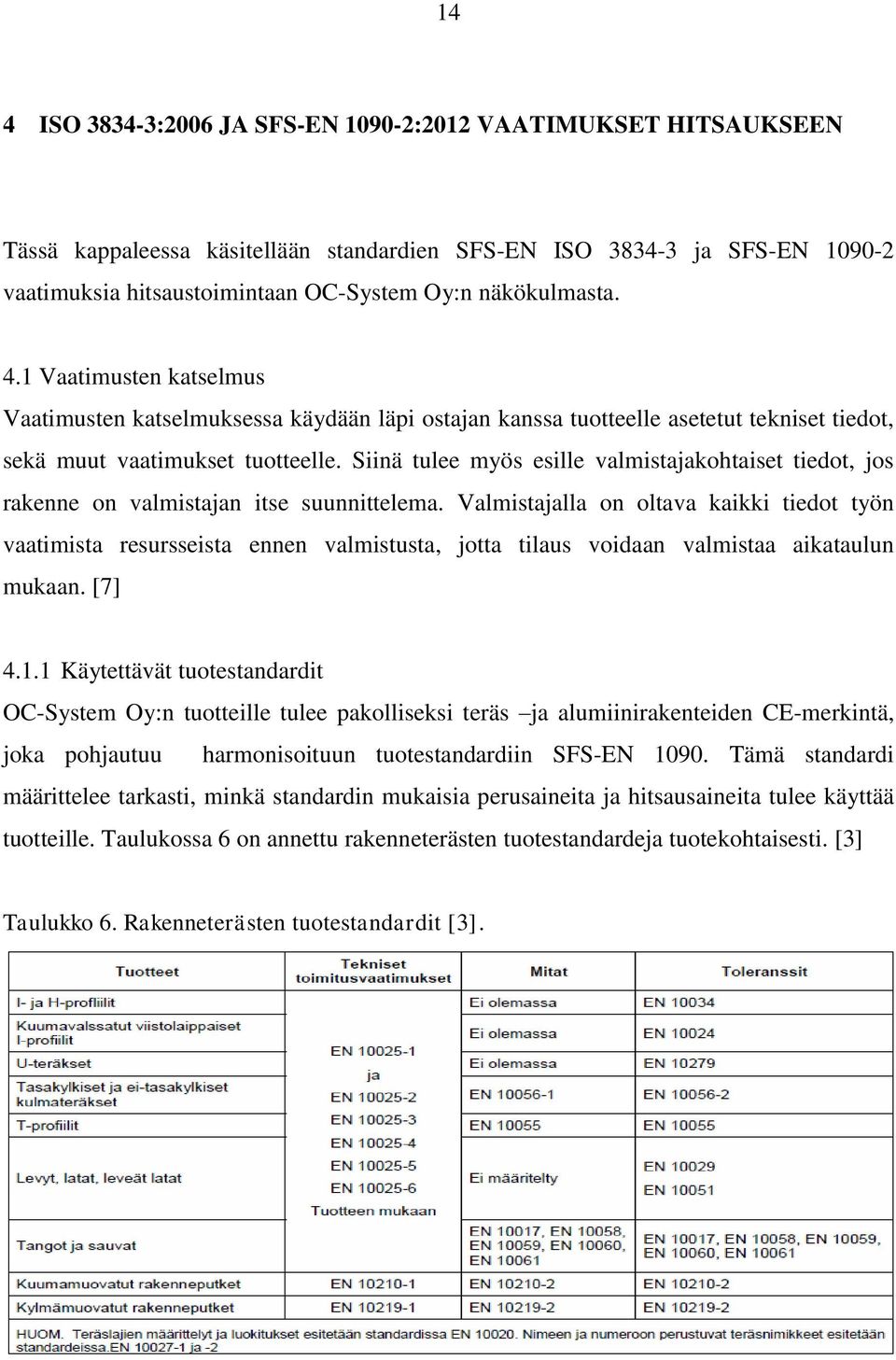 Siinä tulee myös esille valmistajakohtaiset tiedot, jos rakenne on valmistajan itse suunnittelema.