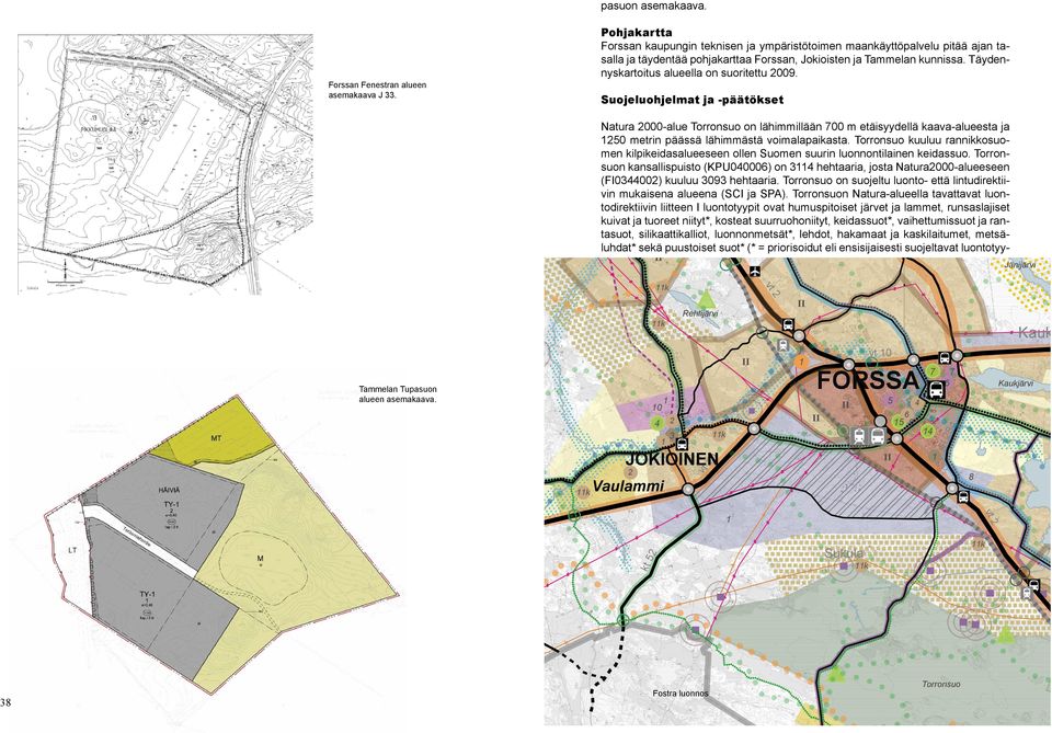Täydennyskartoitus alueella on suoritettu 2009. 4 Forssan Fenestran alueen asemakaava J 33.