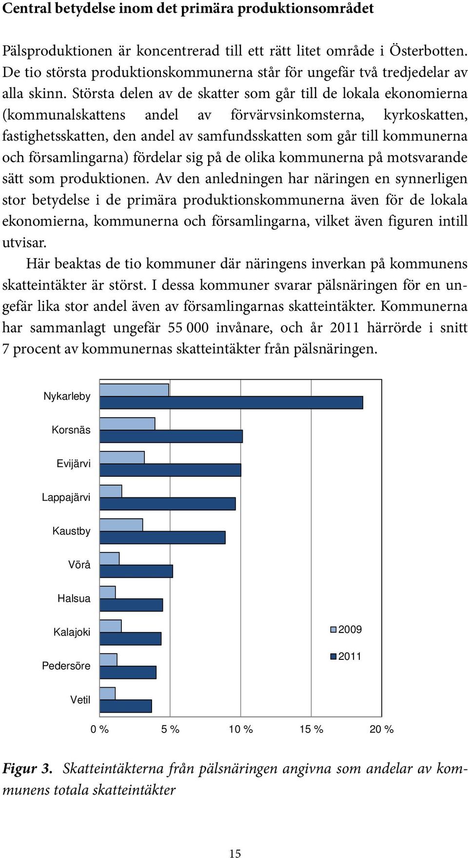 Största delen av de skatter som går till de lokala ekonomierna (kommunalskattens andel av förvärvsinkomsterna, kyrkoskatten, fastighetsskatten, den andel av samfundsskatten som går till kommunerna