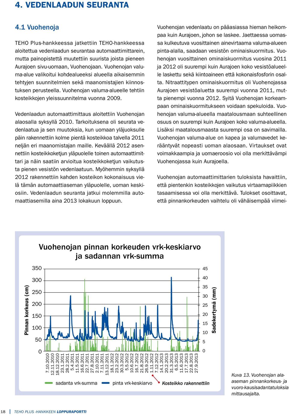 Vuohenojaan. Vuohenojan valuma-alue valikoitui kohdealueeksi alueella aikaisemmin tehtyjen suunnitelmien sekä maanomistajien kiinnostuksen perusteella.