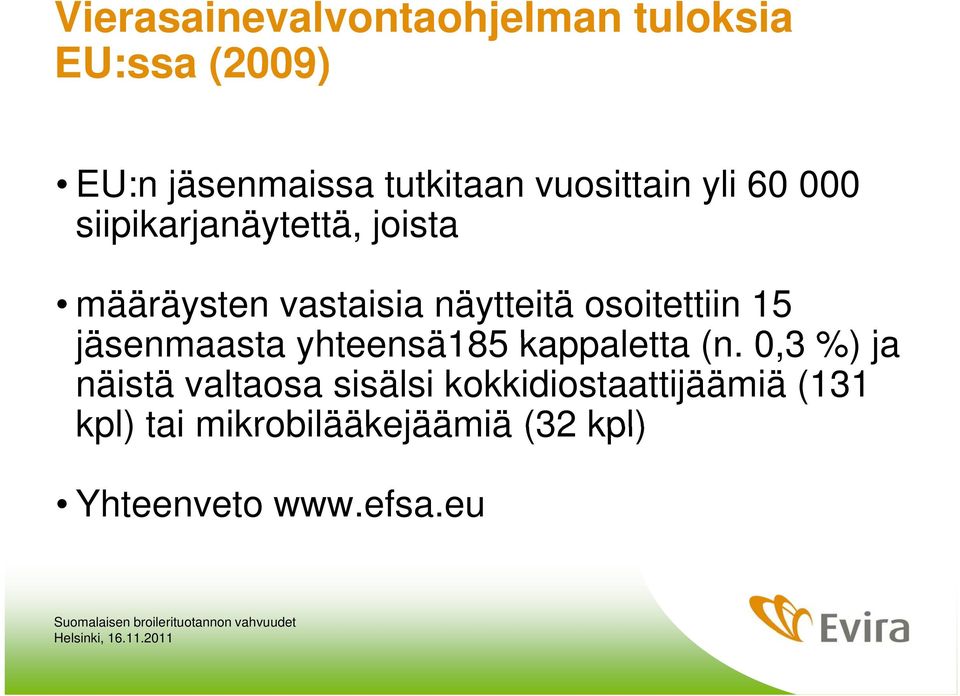 osoitettiin 15 jäsenmaasta yhteensä185 kappaletta (n.