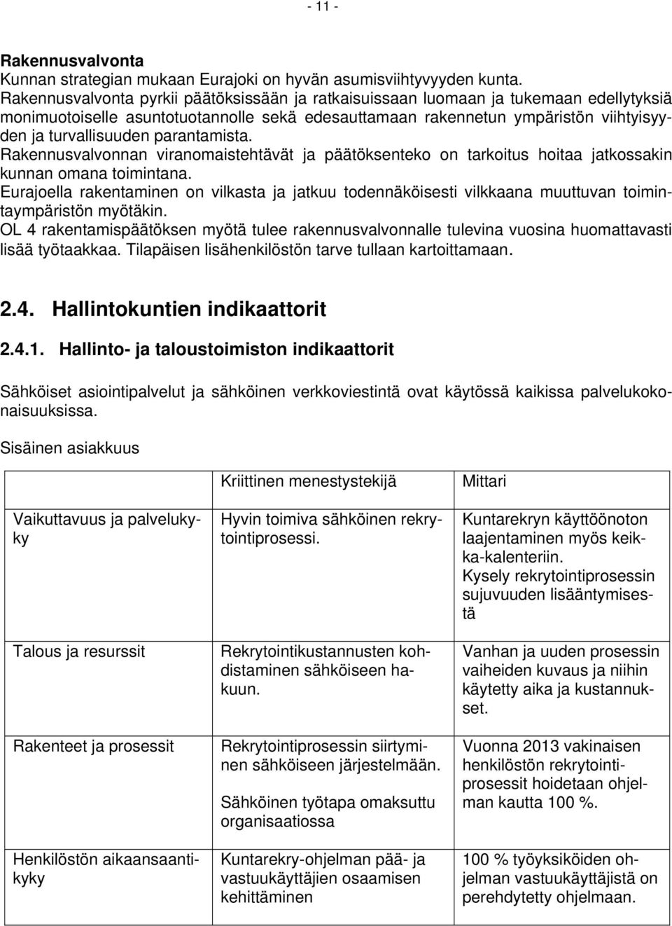 parantamista. Rakennusvalvonnan viranomaistehtävät ja päätöksenteko on tarkoitus hoitaa jatkossakin kunnan omana toimintana.