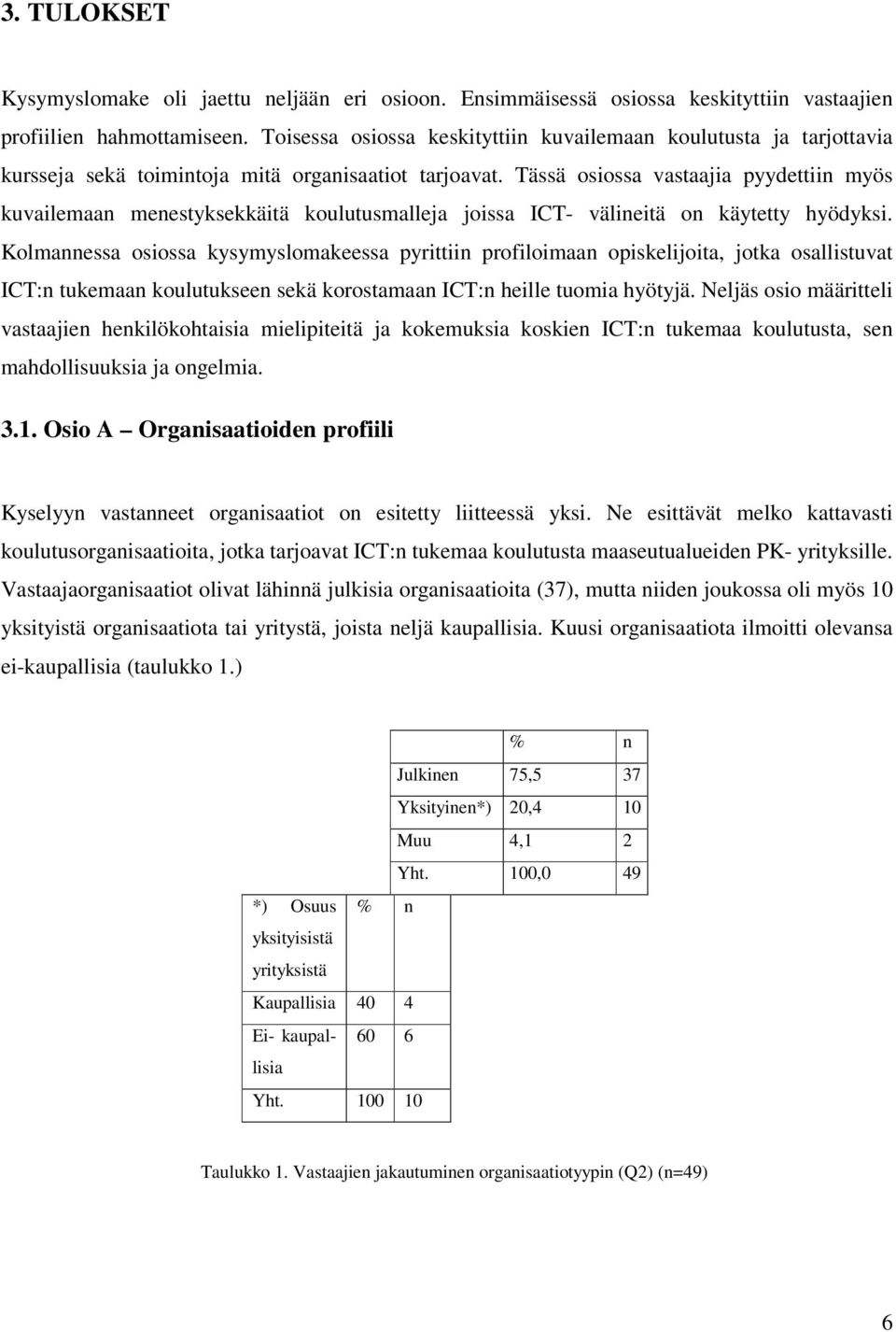 Tässä osiossa vastaajia pyydettiin myös kuvailemaan menestyksekkäitä koulutusmalleja joissa ICT- välineitä on käytetty hyödyksi.