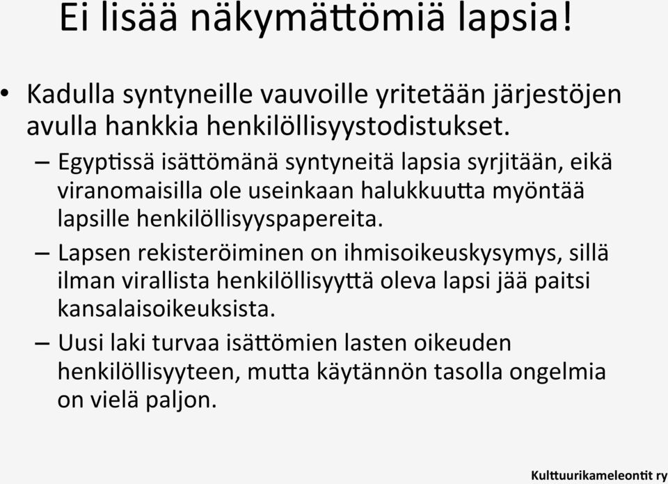 henkilöllisyyspapereita.