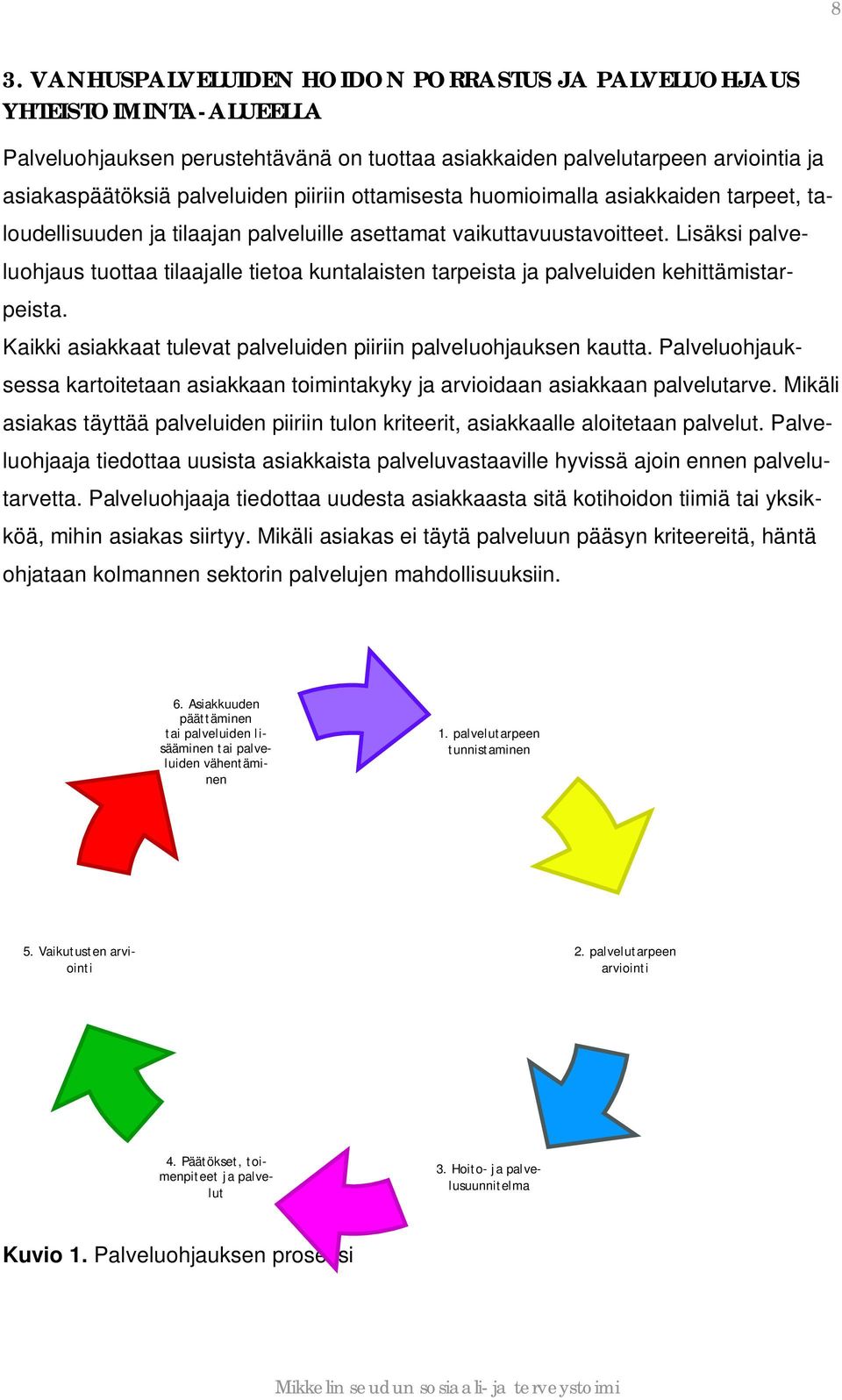 Lisäksi palveluohjaus tuottaa tilaajalle tietoa kuntalaisten tarpeista ja palveluiden kehittämistarpeista. Kaikki asiakkaat tulevat palveluiden piiriin palveluohjauksen kautta.