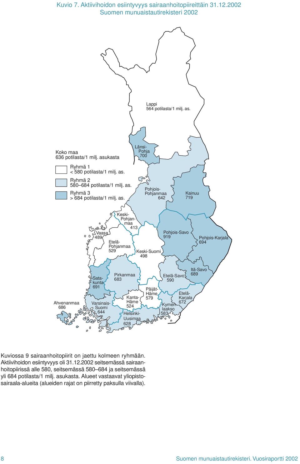 Länsi- Pohja Pohjois- Pohjanmaa 642 Kainuu 9 Keski- Pohjanmaa 43 Vaasa 489 Etelä- Pohjanmaa 529 Keski-Suomi 498 Pohjois-Savo 99 Pohjois-Karjala 694 Ahvenanmaa 686 Satakunta 69 Varsinais- Suomi 644