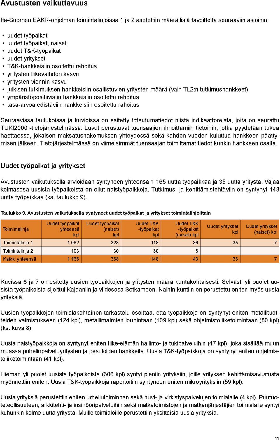 ympäristöpositiivisiin hankkeisiin osoitettu rahoitus tasa-arvoa edistäviin hankkeisiin osoitettu rahoitus Seuraavissa taulukoissa ja kuvioissa on esitetty toteutumatiedot niistä indikaattoreista,