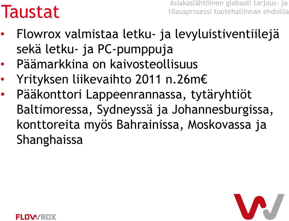 Yrityksen liikevaihto 2011 n.