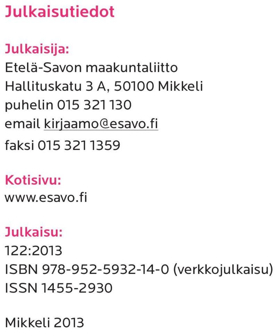 kirjaamo@esavo.