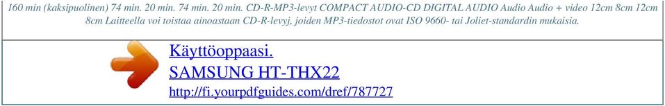 CD-R-MP3-levyt COMPACT AUDIO-CD DIGITAL AUDIO Audio Audio +