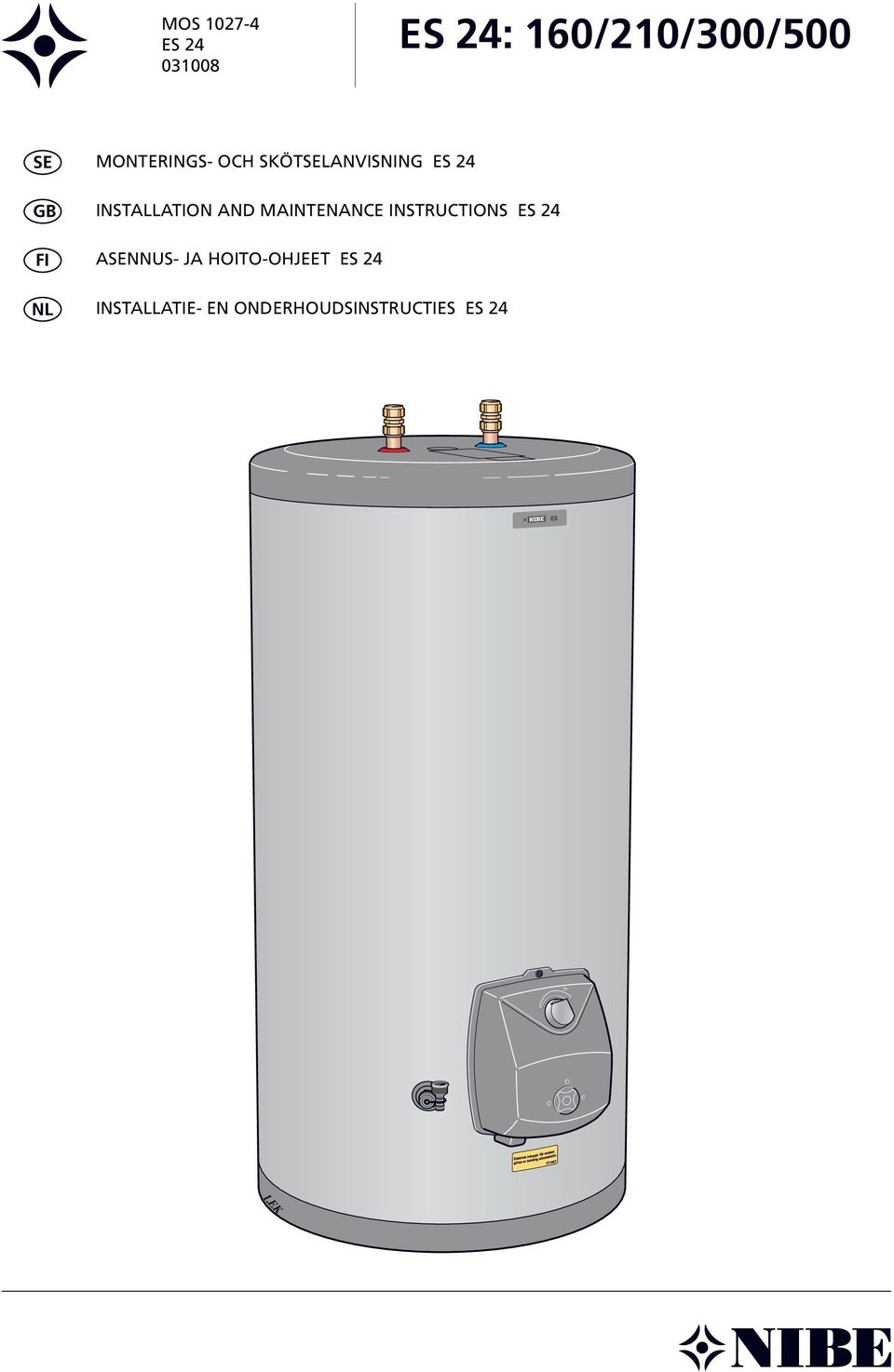 INSTALLATION AND MAINTENANCE INSTRUCTIONS ES
