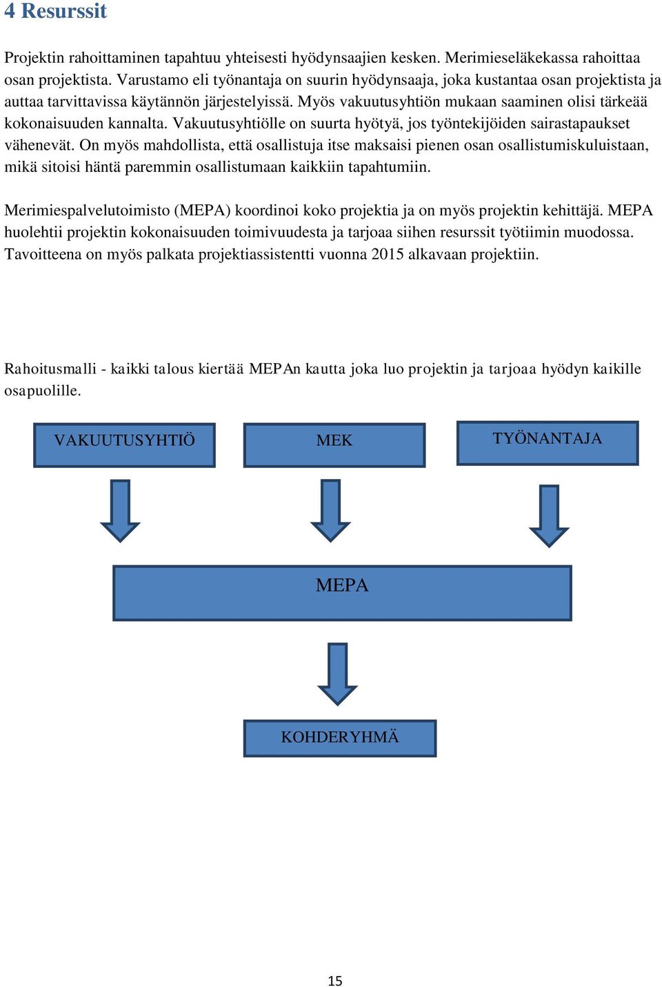 Myös vakuutusyhtiön mukaan saaminen olisi tärkeää kokonaisuuden kannalta. Vakuutusyhtiölle on suurta hyötyä, jos työntekijöiden sairastapaukset vähenevät.