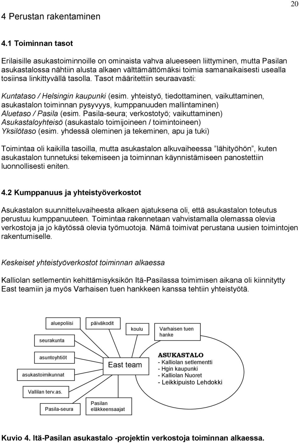 linkittyvällä tasolla. Tasot määritettiin seuraavasti: Kuntataso / Helsingin kaupunki (esim.