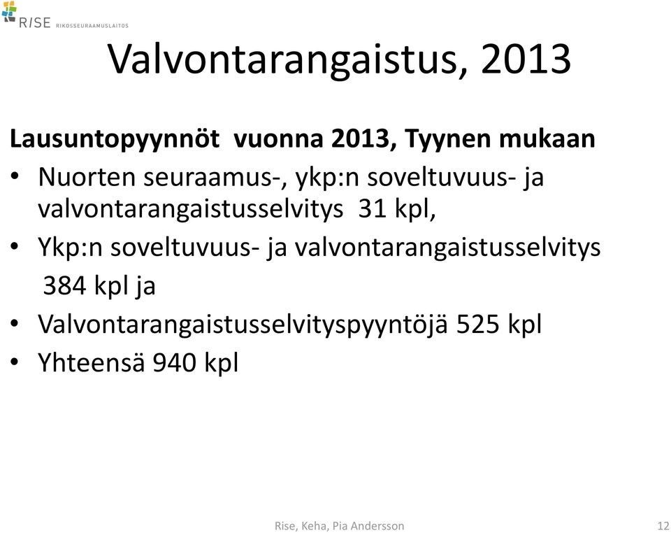 kpl, Ykp:n soveltuvuus- ja valvontarangaistusselvitys 384 kpl ja