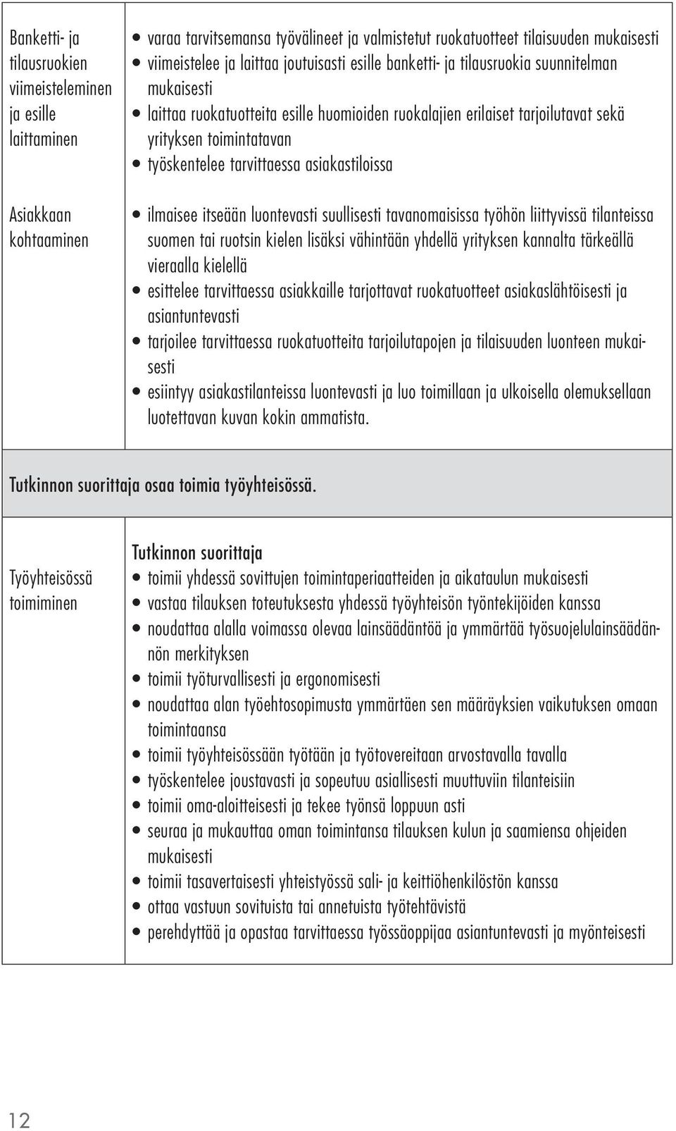 tarvittaessa asiakastiloissa ilmaisee itseään luontevasti suullisesti tavanomaisissa työhön liittyvissä tilanteissa suomen tai ruotsin kielen lisäksi vähintään yhdellä yrityksen kannalta tärkeällä