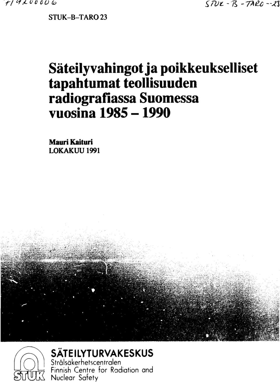 radiografiassa Suomessa vuosina