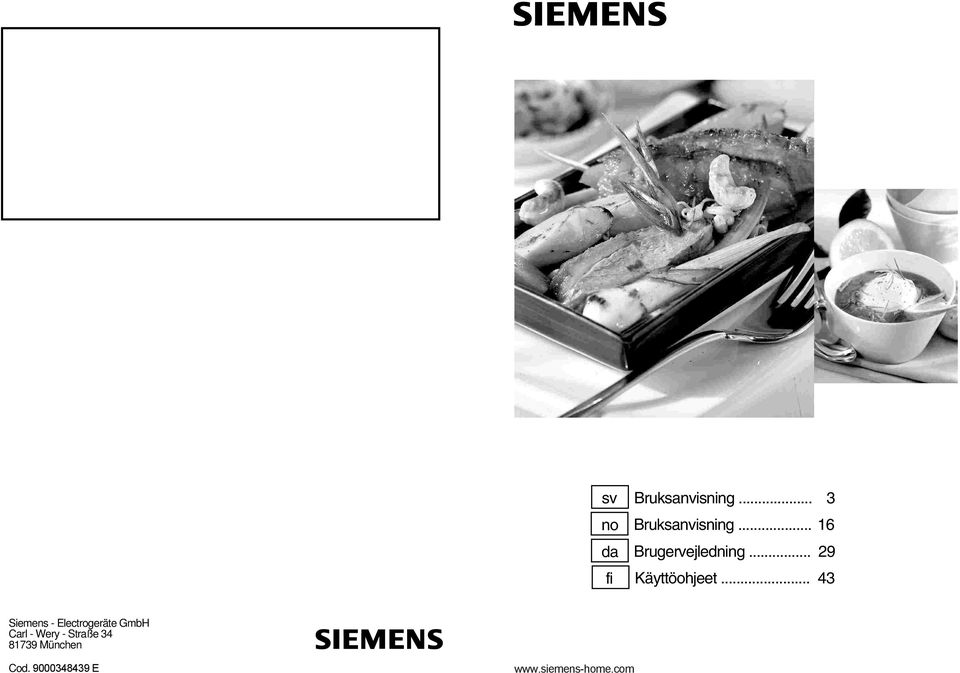.. 43 Siemens - Electrogeräte GmbH Carl - Wery -