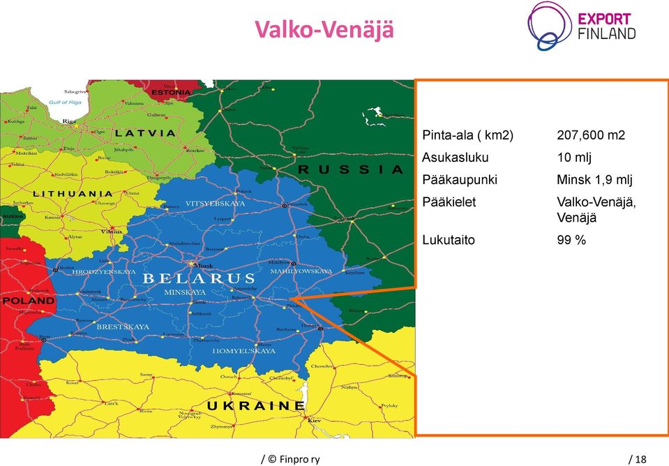 207,600 m2 10 mlj Lukutaito 99 %