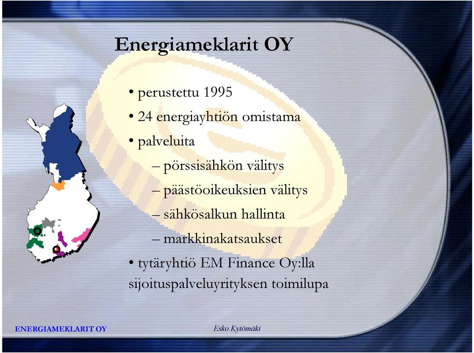 päästöoikeuksien välitys sähkösalkun hallinta