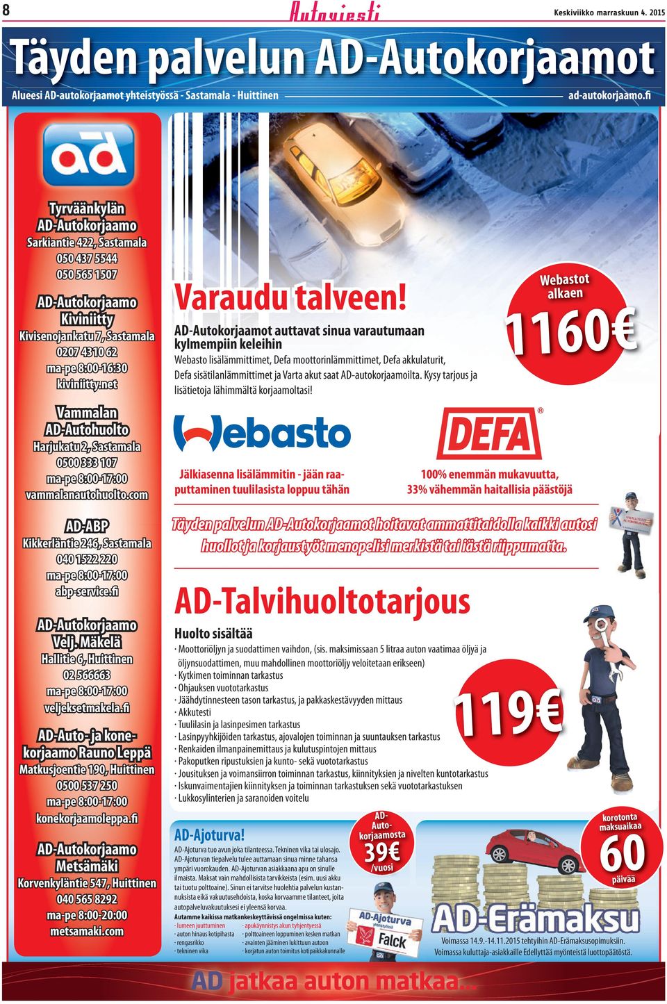 net Webatot alaen Varaudu talveen!