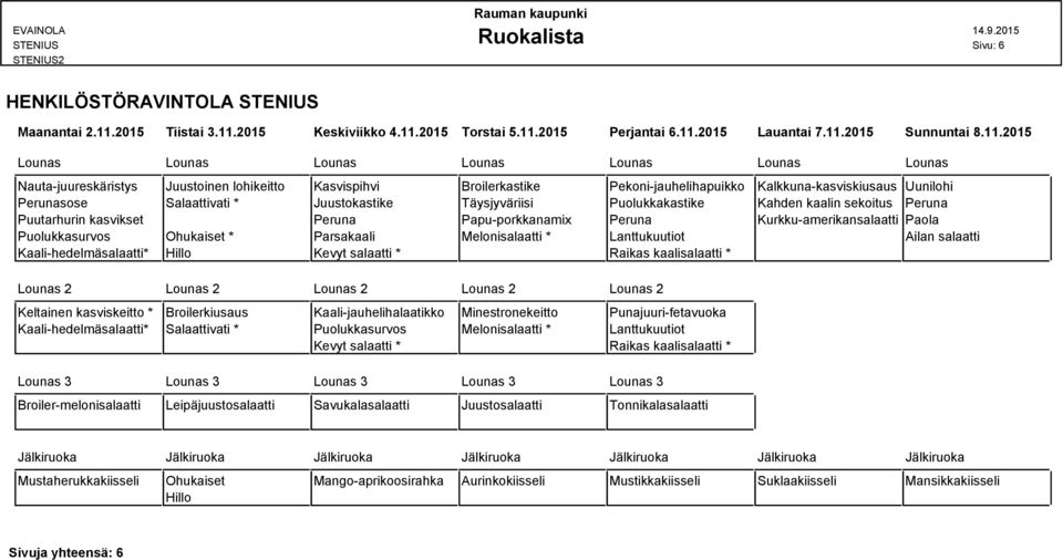 2015 Keskiviikko 4.11.